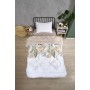 ETE HOMETEX TEK KİŞİLİK LÜX WELSOFT YORGAN SETİ ALENA BEJ 155X215CM 8696474231859